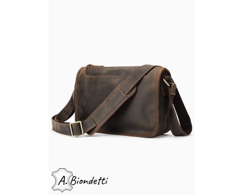 Мужская сумка на плечо натуральная кожа