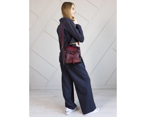 Женская сумка-рюкзак натуральная кожа