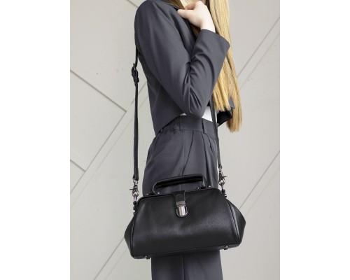 Сумка женская саквояж натуральная кожа