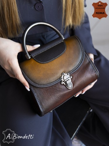 Сумочка женская на плечо натуральная кожа