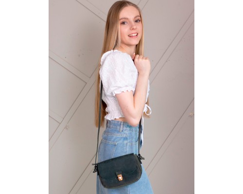 Женская сумочка на плечо натуральная кожа