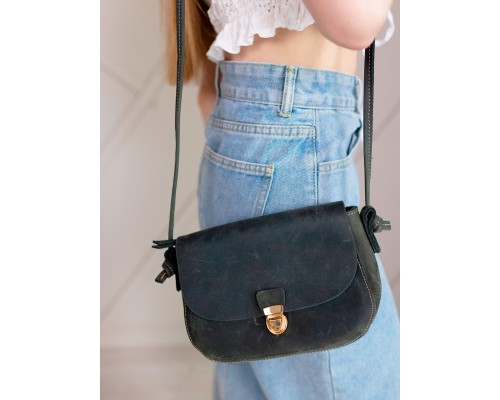 Женская сумочка на плечо натуральная кожа