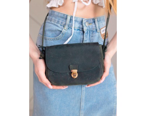 Женская сумочка на плечо натуральная кожа