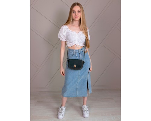 Женская сумочка на плечо натуральная кожа