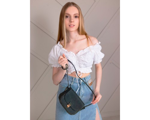 Женская сумочка на плечо натуральная кожа