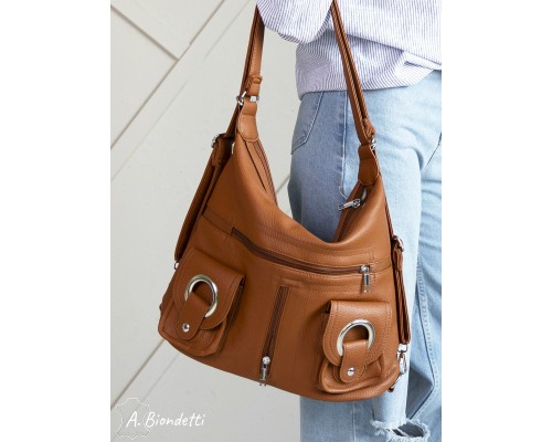 Сумка-рюкзак женская экокожа