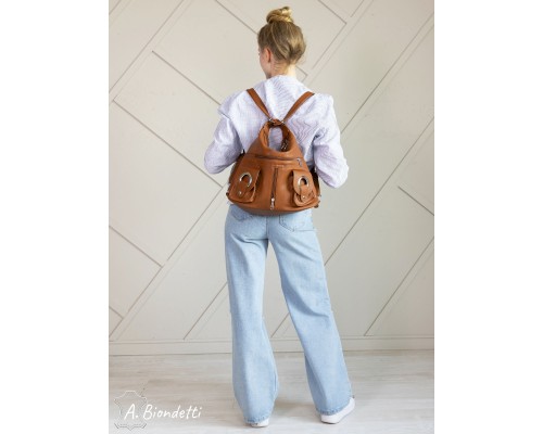 Сумка-рюкзак женская экокожа