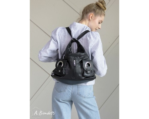 Сумка-рюкзак женская экокожа