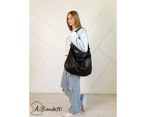 Большая женская сумка шопер натуральная кожа