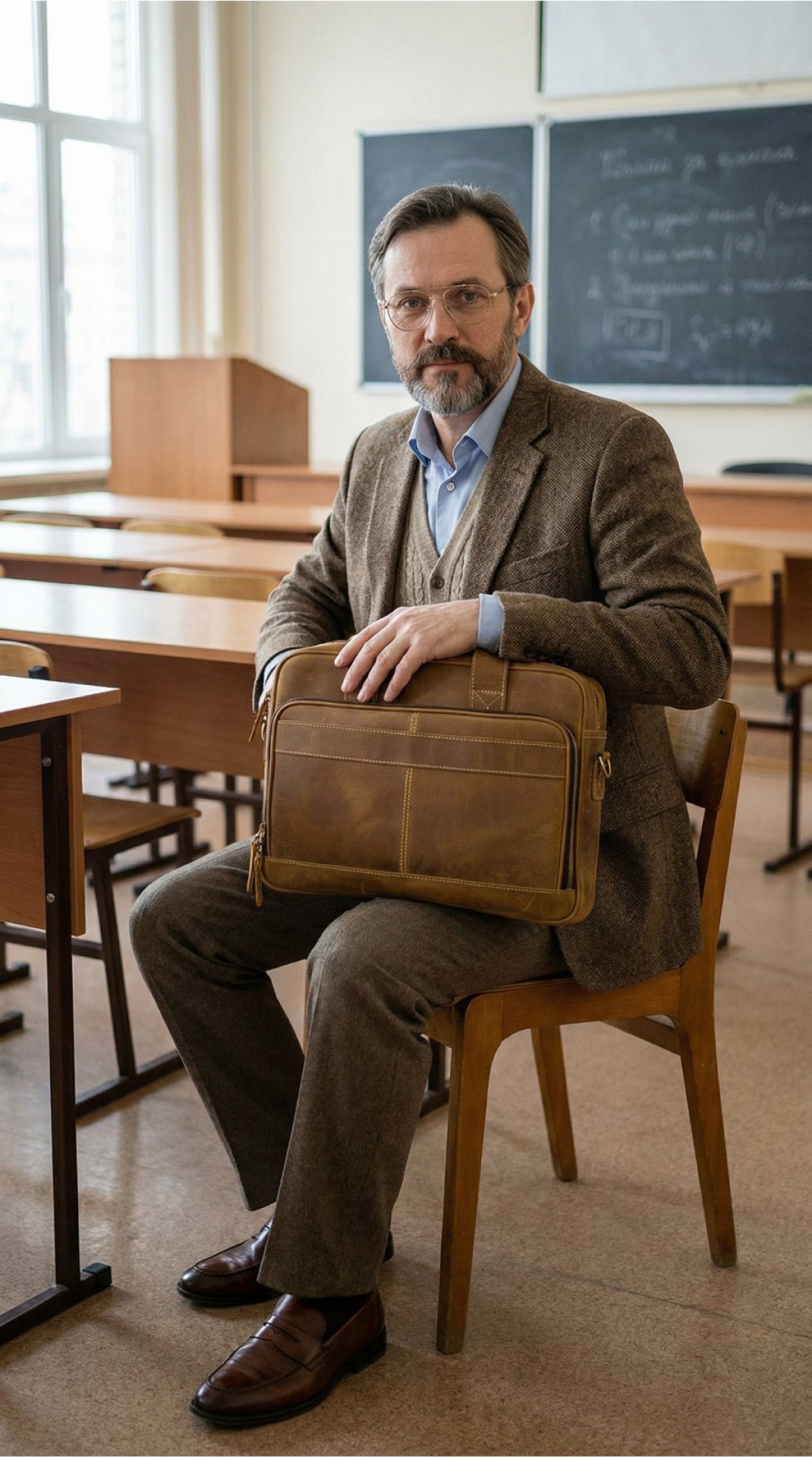 Мужской большой портфель A.BIONDETTI ГРАНД ОЛДТАЙМ