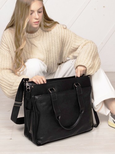 Женский деловой портфель натуральная кожа