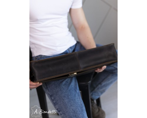 Портфель деловой натуральная кожа