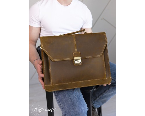 Деловой портфель натуральная кожа