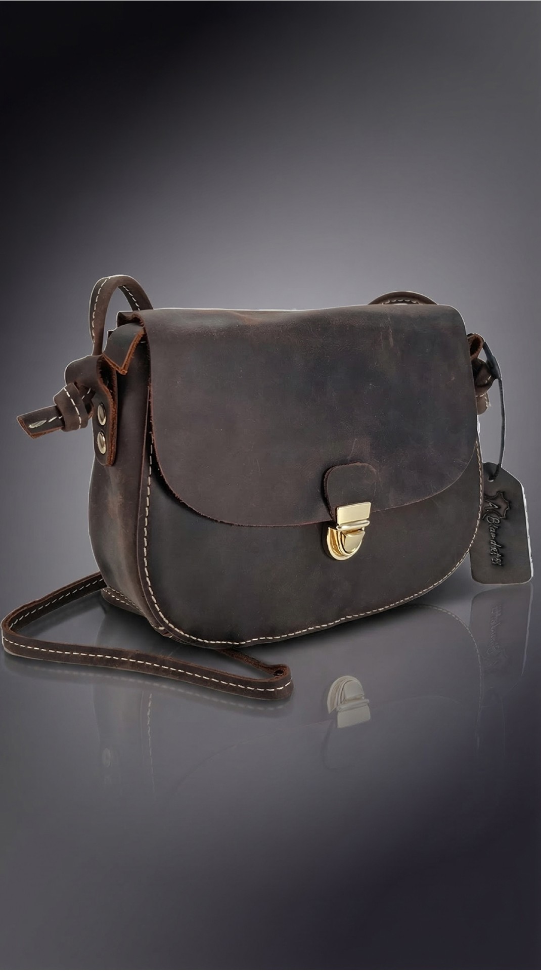 Сумка женская мини  A.BIONDETTI ЧЁРНЫЙ ШОКОЛАД