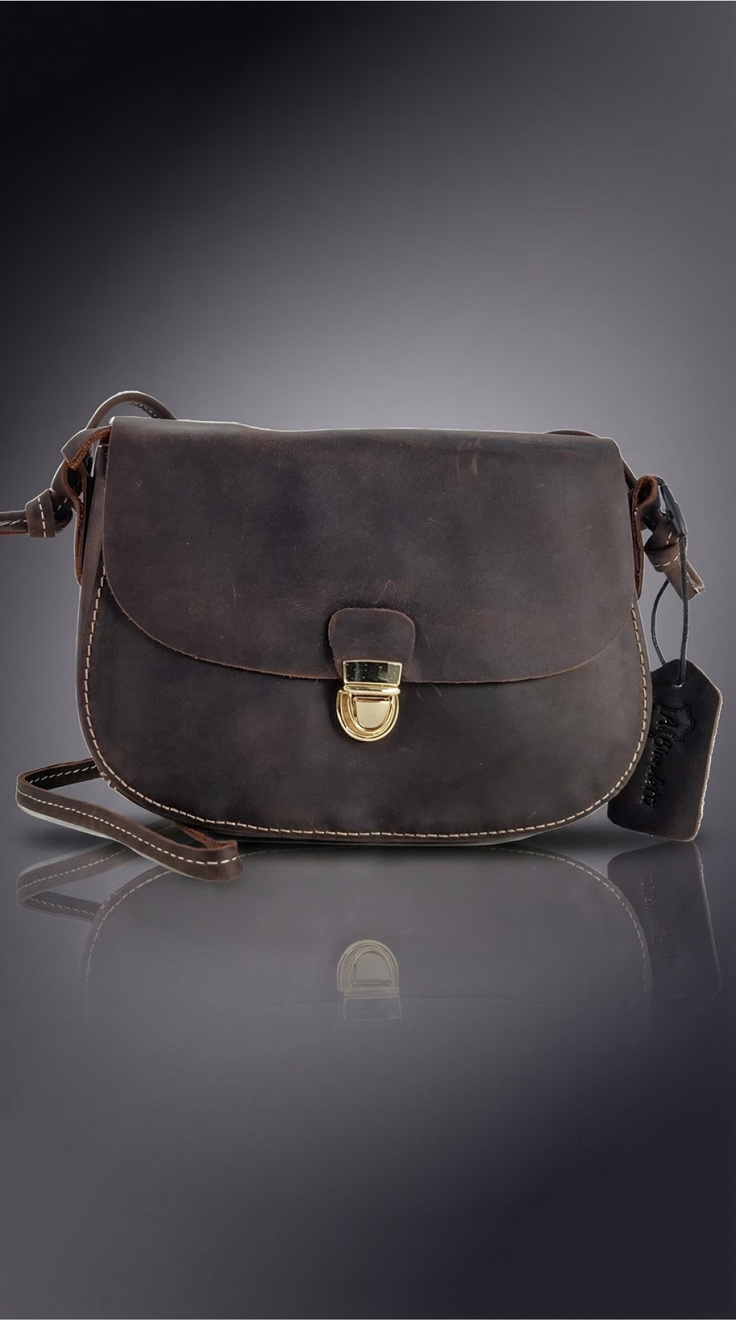 Сумка женская мини  A.BIONDETTI ЧЁРНЫЙ ШОКОЛАД