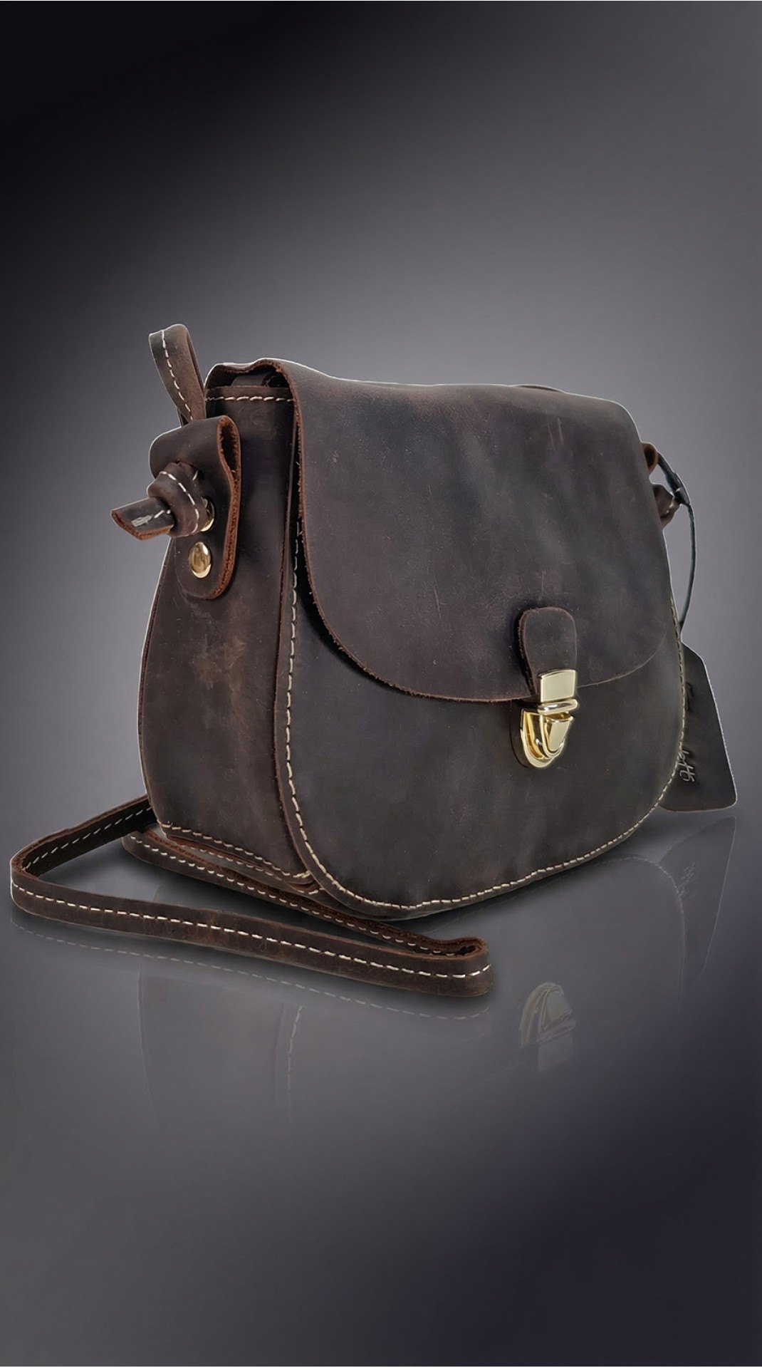 Сумка женская мини  A.BIONDETTI ЧЁРНЫЙ ШОКОЛАД