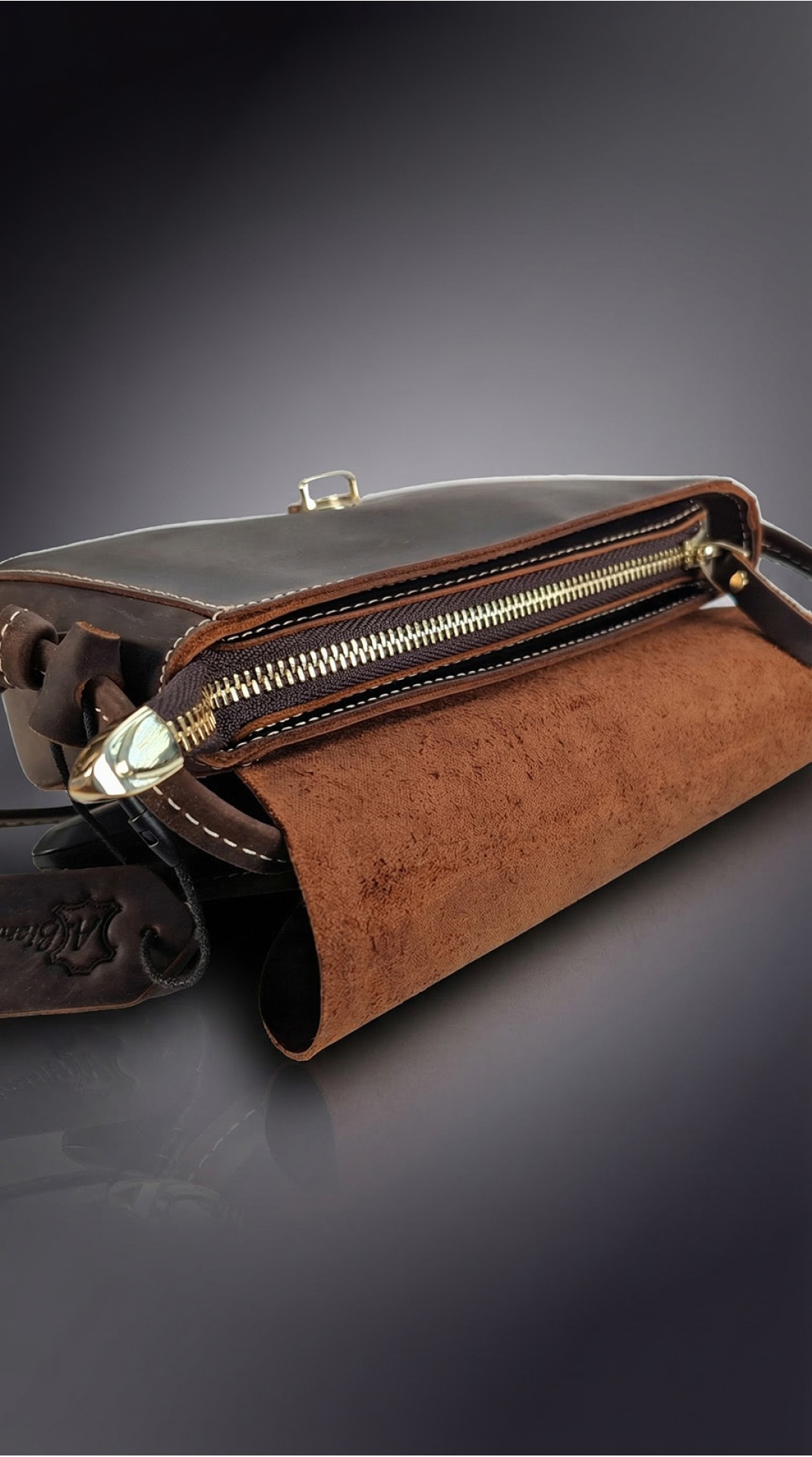 Сумка женская мини  A.BIONDETTI ЧЁРНЫЙ ШОКОЛАД